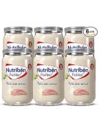 Pack de 6 x 235gr de Nutribén Potitos De Pollo con Arroz Desde Los 6 Meses por 5.05€