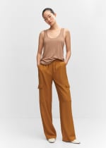 Pantalón cargo fluido para Mujer por 9.99€