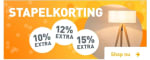 Tot 15% stapelkorting op lampen