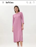 Vestido midi manga larga