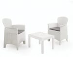 Set de jardín Rattan blanco de 2 plazas por 79,90€