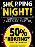 Morgen 13 juli 2022, vanaf 16:00 uur tot 09:00 uur is het weer online "Shopping night" bij Lucovitaal