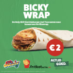 Bicky Wrap voor €2 via Fritkotactie