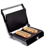 Parrilla Mellerware Eléctrica Hotty! 2200W Antiadherente Regulador Tª LED Obertura 180º 29×46cm Grill Acero Inox Libre PFOA a solo 34,14€