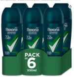 Pack 6 Rexona Advanced Protection Desodorante Roll-On para Hombre Quantum Dry 72h de 50 ml por 8,51€