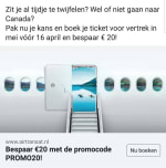 Pak €20 korting op je boeking