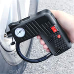 12V Portable Air Tire Inflator Pomp LED Safety Hammer Compressor voor €12,65