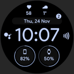 Pixel OLED: Watch face voor Android gratis