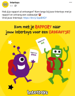 Laat je rapport zien bij de Intertoys en ontvang een cadeautje