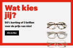 50% korting op een complete bril of 3 halen 1 betalen bij Hans Anders