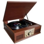 Susntech PXR32WD Tocadiscos Bluetooth/USB Madera por 69,99€