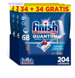 Finish Powerball Quantum 204 lavados 3x68 para Lavavajillas Limpieza y Brillo Potentes Aroma Regular Formato por 26,26€