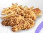 3 Crujipollo + papas chicas + bísquet original por $100 en KFC