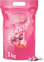 Lindt LINDOR Aardbei & Room witte chocolade bonbons 1kg voor €29,90 met Amazon prime