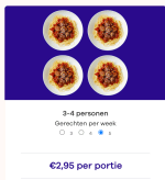 Je betaalbox van Dinnerly al vanaf €2,95 per persoon