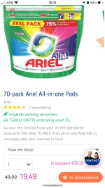 70 Ariel Pods color of regular voor 19,49 bij Koopjedeal