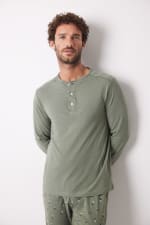 Pijama largo de hombre 100% algodón ski por 10.99€