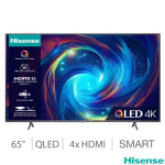 Hisense 65E7KQTUK PRO 65" 4K UHD QLED Smart TV – £529.99