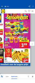 Lidl bananen in de aanbieding 15 tm 17 november 2021