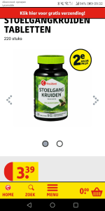 stoelgang tabletten 2de halve prijs