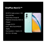 Smartphone 6.43" OnePlus Nord 2 5G - AMOLED FHD+ 90 Hz, Dimensity 1200, RAM 8 Go, 128 Go sur Aliexpress pour 284€