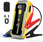 Banco de energía de Arranque,5000A 12V Booster con Carga rápida USB y Linterna LED por 25,79€