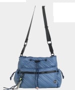 Bandolera mediana de mujer en nylon acolchado azul Kbas por 27.5€