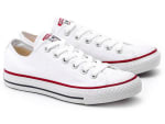 ZAPATILLAS MUJER CONVERSE ALL STAR OX M7652 BLANCAS CLÁSICAS DE TELA