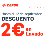 2€ de descuento en lavados Cepsa