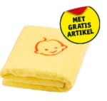 Bij aankoop van 2 Zwitsal artikelen een Zwitsal handdoek gratis