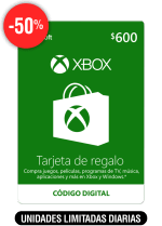 Tarjeta de Regalo Xbox de $600 a $300 en Claners
