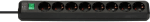 Regleta Eco-Line 8 tomas con interruptor negro cable 3 metros por 7,41€