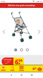 Nijntje poppenbuggy voor €6,99