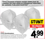 10-Pack - FFP2 Mondmaskers voor €4,99
