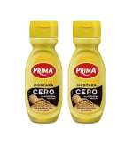 2 Unidades Prima Mostaza Cero sin azúcares añadidos 265g a solo 2€