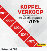 Tot 70% korting bij torfs