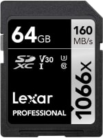 Tarjeta SDXC Lexar 64GB por $264 en Amazon