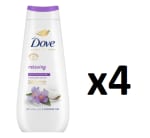 4 Botes de Dove Advanced Care Gel de Ducha Relajante Jazmín y Leche de Coco 400ml por 9.22€