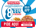 Mediana + complemento para recoger por 8,99€