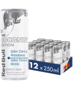 Red Bull Bebida Energética, Coco y Arándanos - 12 latas de 250 ml - Total: 3000 ml por 11,40€.