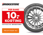 €10 korting per band op alle Bridgestone banden