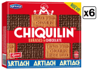 6 Paquetes de Artiach Chiquilín Bañada en Chocolate 200g por 11.86€