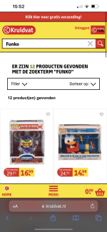 diverse funko pops via de kruidvat website