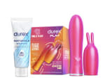 Durex Conejito Vibrador 2 en 1 VIBE & TEASE + Lubricante Naturals Hidratante 100ml por solo