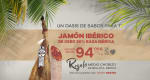 Jamón Cebo Ibérico 7 a 7,5 kg por 94 € + regalo medio chorizo de bellota