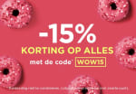 15% korting bij besteding vanaf €50 Outlet-Avenue