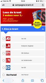 Lees de krant 3 weken voor 3,- Mét gratis chocoladeletter