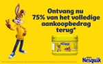 Probeer Nestlé Nesquik met 75% korting na cashback