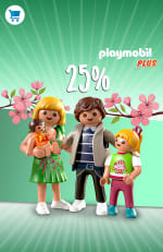 25% korting op alle Playmobil Plus op de website