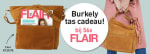 Gratis burkely suede tas bij 56x FLAIR magazine voor €14,95 p.m.